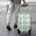 thumbnail image 3 of Blue Green Cartoon Dinosaurs Silhouettes Pattern Luggage Cover Fashion Suitcase Cover Baggage Covers Fit 25-28 Inch Luggage (Go Travel), 3 of 5