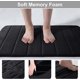 thumbnail image 2 of Memory Foam Bath Mat - Non-Slip Backing - Soft - Water Absorbent - for Toilet and Bathroom, Memory Foam, Black, 50 x 60 cm, 2 of 5