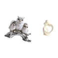 thumbnail image 5 of CoudarTitie Modern Owl Lover Figurine Artistic Animal Sculpture Tabletop Ornament Resin Statue for Living Room Office Desk Cabinet Home Decoration Anniversary Gift, 5 of 8