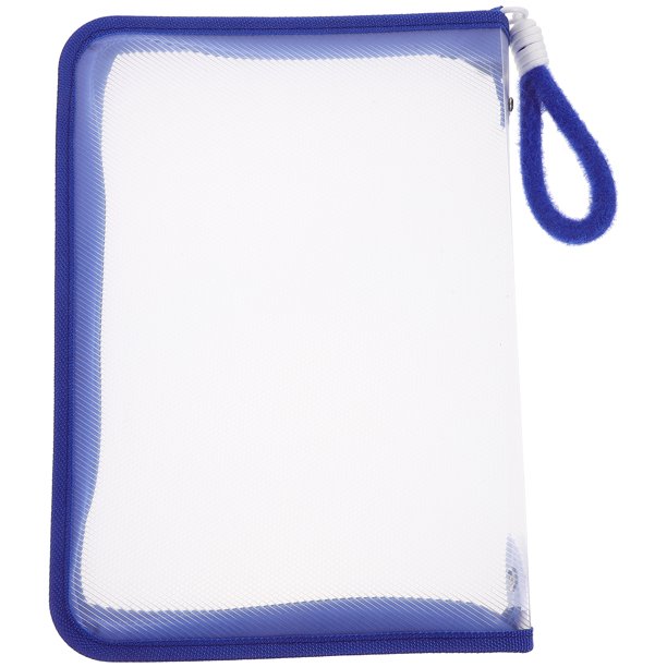 Bolsa transparente impermeable con cremallera para artículos de tocador, bolígrafos, documentos, transparente, de fácil acceso, para el hogar, la oficina, viajes y organización