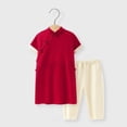 thumbnail image 1 of Ropa de un año para niños y niñas de un año Vestido de banquete de cien días Mono estilo chino estilo Tang Ropa de primavera y otoño invierno, 1 of 1
