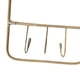 thumbnail image 3 of Soporte para estante colgante, percha de ropa de ratán, rústico, práctico con 3 ganchos, ganchos para colgar ropa, sombrero, camisa, traje, habitación, 3 of 9