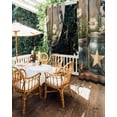 thumbnail image 5 of nqOlkjepod Outdoor Curtains for Patio Waterproof, Country Floral Outdoor Privacy Panels Grommet, Western Texas Stars Butterfly Barn Door Blackout Outside Curtains for Porch/Cabana 54"x84", 2 Panels, 5 of 8