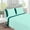 Aqua Blue, variant on DNG Creations 4 Piece Two Tone Sheet Set - 18 Inch Deep Pocket ( Solid Peach/Red - Twin XL )