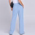 thumbnail image 6 of IDALL Sweatpants Women Wide Leg Sweatpants Women High Waisted Wide Leg Sweatpants Baggy Straight Leg Yoga Track Pants Lightweight Comfy Pants W/Pockets Yoga Pants Women Baggy Pants Sky Blue 2XL, 6 of 9