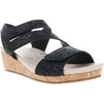 thumbnail image 1 of Women's Propet Millie Wedge Strappy Sandal Black, 1 of 6