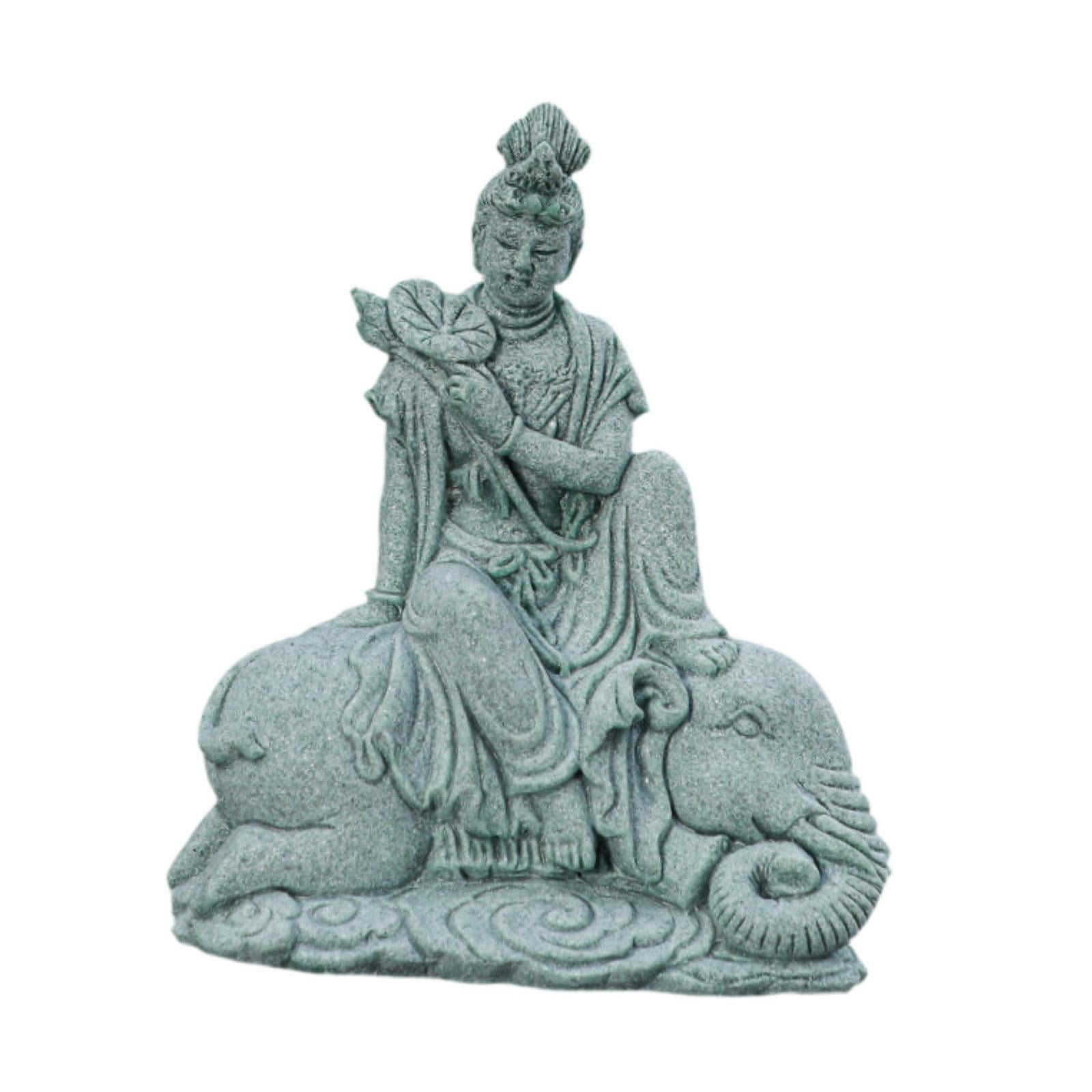 Baoblaze Buddha Statue Aquarium Tank Decoration Garden Statue Sculpture Underwater Landscaping Ornament Buddha Figurine for Office Bedroom 9.5cmx5.5cmx11.5cm