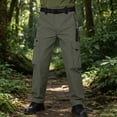 thumbnail image 2 of Domzest Camo Cargo Pants for Men Baggy Ripstop Waterproof Tactical Pants Flexcamo Outdoor Hunting Hiking Pants Multi Pockets Army Green S, 2 of 9