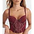 thumbnail image 5 of Camio Mio MAROON BANNER Lightly Lined Underwire Bustier, US 32DD, UK 32DD, 5 of 6