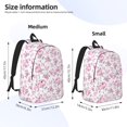thumbnail image 2 of Disketp Rose Flowers Mochila de Lona Estampada, Mochila Escolar de Viaje Ligera para Estudiantes y Portátil-Medium, 2 of 5