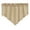 Beige, variant on MERILER Beige Solid Color Triangular Curtains - Polyester Short Household Drapes for Bedroom, Living Room, and Kitchen (130x60cm) - Easy Through Rod Installation