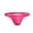 Hot Pink, variant on Mens Underwear Boxer Briefs Male Thongs Medium waist Comfort Waist Solid Thong White L