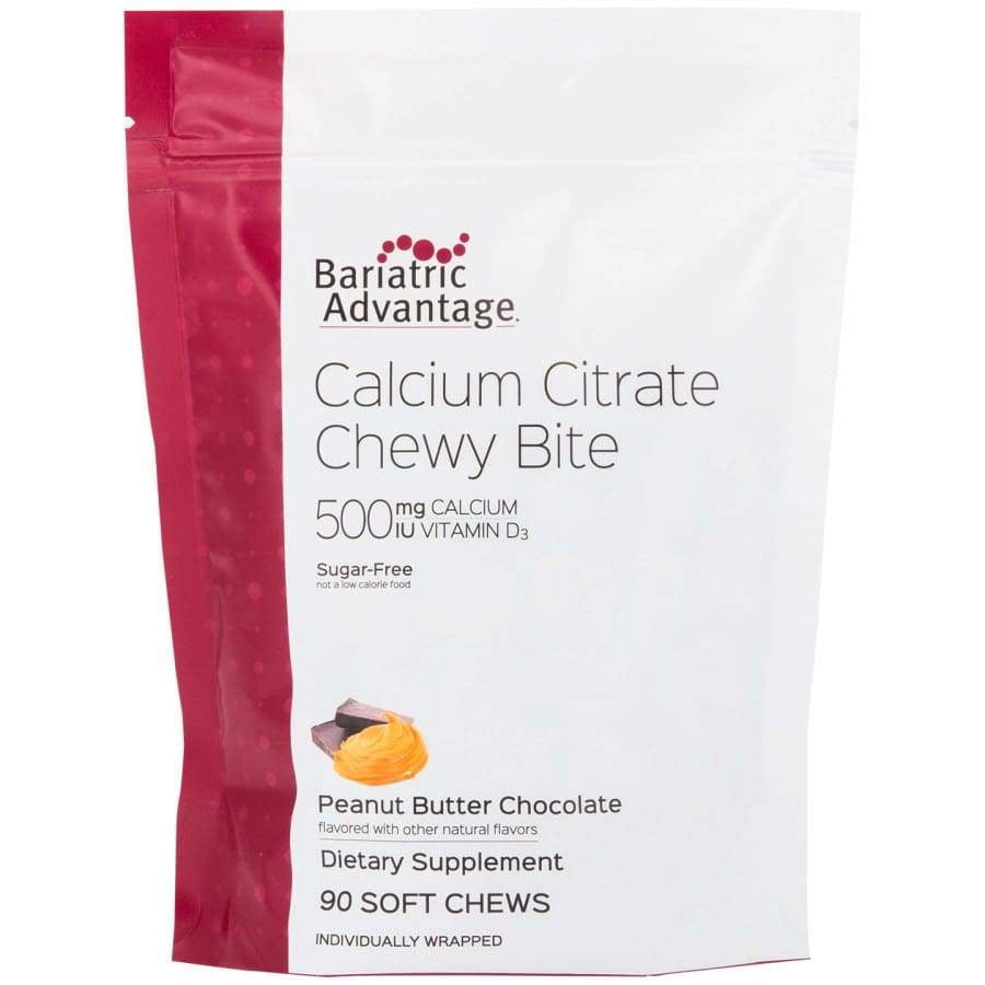 Bariatric Advantage Calcium Citrate Chewy Bites 500mg Available in 10