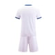 thumbnail image 4 of Conjuntos de blusas y camisas de manga corta con cuello en V. Conjunto de traje de fútbol de color sólido para niños para juegos deportivos universitarios, partidos de rendimiento, uniformes de entren, 4 of 5
