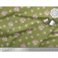 thumbnail image 3 of Soimoi Rayon Fabric Triangle,Leaves & Rose Floral Print Sewing Fabric Yard 42 Inch Wide, 3 of 3