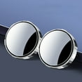 thumbnail image 4 of Hxlamzoo Clearance Item! 2PC Car Rearview Mirror Suction Cup Type Car Small Circular Mirror 360 Degree Rotation Wide-angle Large Field Of View Reversing Assist Blind Mirror, 4 of 5