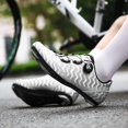 thumbnail image 4 of GHSDFBB Chaussures de Cyclisme pour Hommes avec Crampons Ensemble Compatible Vélo Peloton SPD Delta Crampons Chaussures de Cyclisme d'Intérieur pour Hommes Chaussures de Route, 4 of 6