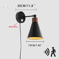 thumbnail image 2 of KAYYELAMP Motion Sensor Wall Sconce UL Plug-in Cord E26 Base Minimalist Style Wall Light Fixture for Entrance Hallway Toilet Stairs, 2 of 6