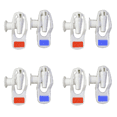 thumbnail image 1 of Water Dispenser Replacement Push Type White Plastic Tap Faucet 8 Pcs, 1 of 1