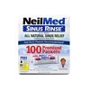 NeilMed Sinus Rinse All Natural Relief Premixed Refill Packets 100 Each (Pack of 4)