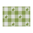 thumbnail image 2 of Hometravel Bunny Print Easter Placemat 30x45cm, Linen Look Insulating Table Mat, Western Style Dining Decor, Holiday Themed Party Supply, 2 of 6