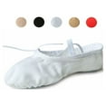 thumbnail image 3 of Nexete Girls Canvas Ballet Slipper/Ballet Shoe/Yoga Dance Shoe (Toddler/Little Kid/Big Kid/Women/Boy), 3 of 5