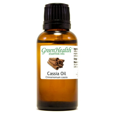 Essential Oils Water Bottle Cinnamon (Cassia) Essential Oil - 1 fl oz (30 ml) Glass Bottle w/ Euro Dropper - 100% Pure Essential Oil by GreenHealth ()