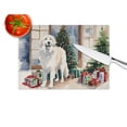 thumbnail image 5 of Great Pyrenees Cozy Christmas Glass Cutting Board Large 12 in x 15 in, 5 of 5