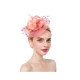 thumbnail image 1 of Diadema con clip para mujer, tocado para bodas, día de la mujer, carreras, Royal Ascot, color rojo coral, 1 of 1