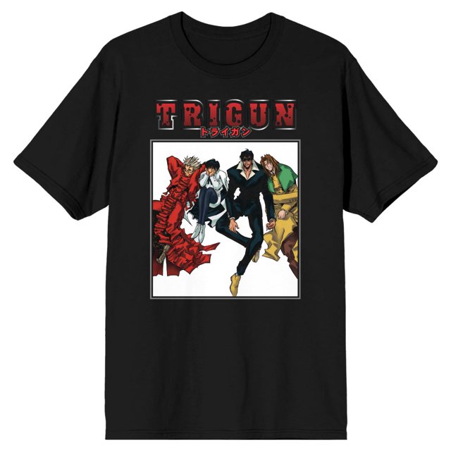 Trigun Vash Meryl Nicholas and Milly T-Shirt Noir