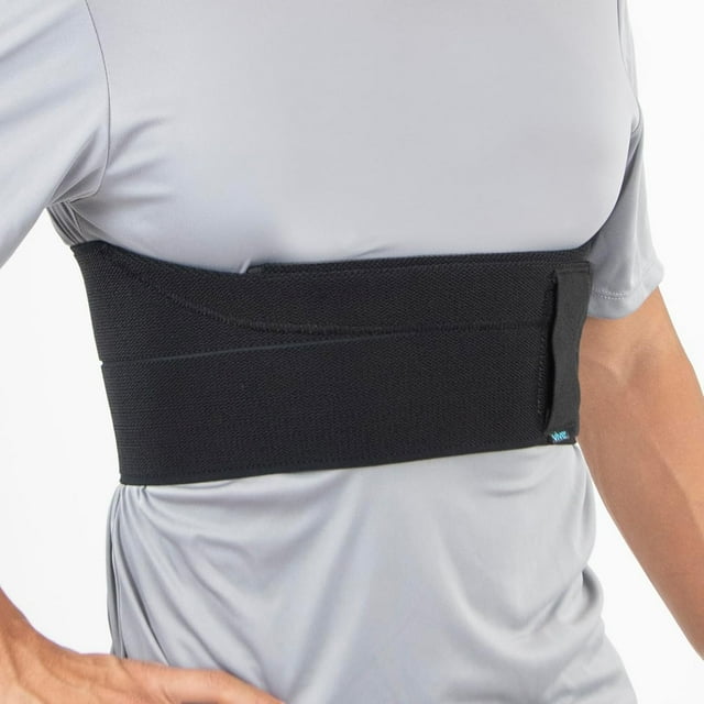 Broken Rib Brace for Women, Men - Rib Cage Support Belt for Fractured, Cracked, Broken or Bruised Ribs - Post Surgery Compression Garment Wrap - Diastasis Recti Belly Band