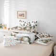 thumbnail image 4 of 7 Pcs Comforter Set Twin,Cartoon Owl Woodland Animals Bed in a Bag with Flat Sheet and Fitted Sheet,Botanical Jungle Trees Mountain Country Farmhouse Bedding Set with Pillowcase and Sham, 4 of 5
