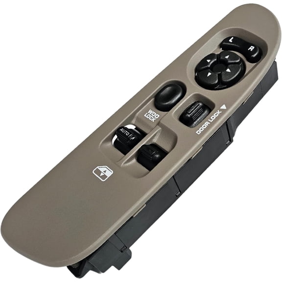 SWITCHDOCTOR Window Master Switch and Tan Bezel for 2002-2009 Dodge Ram (Khaki, Crew, Taupe, Tan, Beige, Light Gray, Regular Cab)