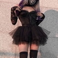 thumbnail image 2 of Falda de malla Punk, disfraz de Cosplay para mujer, faldas de baile pirata góticas Retro, trajes de chica de espectáculo Wmkox8yi FGJ2488, 2 of 9