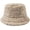 Beige, variant on CoCopeaunts Bucket Hat for Womens Solid Color Lambs Fisherman Hat Cute Girls Outdoor Casual Winter Comfort Warm Fisherman Cap