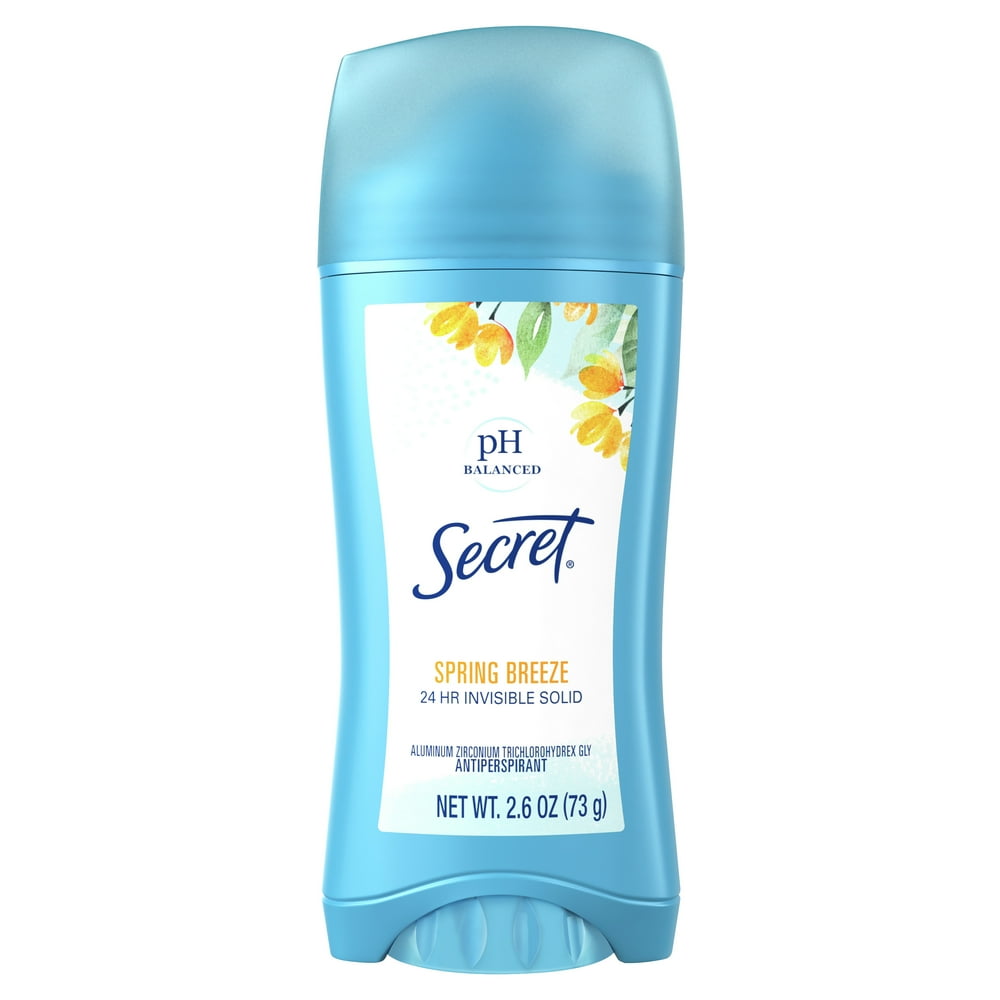 Secret Invisible Solid Antiperspirant Deodorant, Spring Breeze, 2.6oz