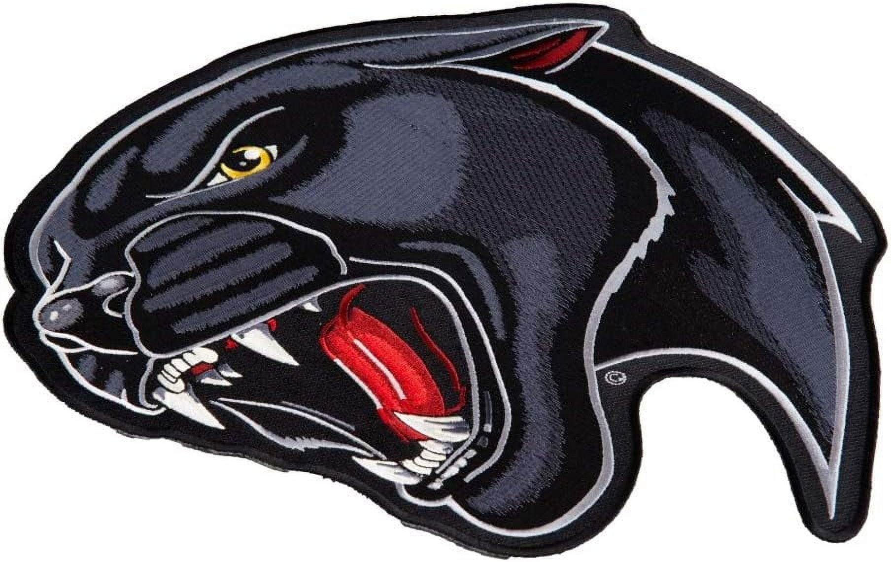 Roaring Black Panther Patch, X-Large Size