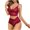 Wine, variant on Lindreshi Sexy Lingerie for Women Set Ladies Fashion Sexy Lingerie Lace Flowers Hollow Sexy Mesh Underpants Suit