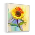 thumbnail image 2 of wall26 Floating Framed Canvas Wall Art for Living Room, Bedroom Vintage Flower Abstract Colorful Painting Canvas Prints for Home Decoration Ready to Hang - 24x24 inches, 2 of 4