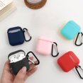 thumbnail image 3 of Gwong Electrónica 4pcs Auriculares Bolsa de almacenamiento Cubierta protectora de silicona de silicona a prueba de scratch para AirPods 1/2, 3 of 6