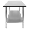 BizChair Stainless Steel 18 Gauge Prep and Work Table with Undershelf