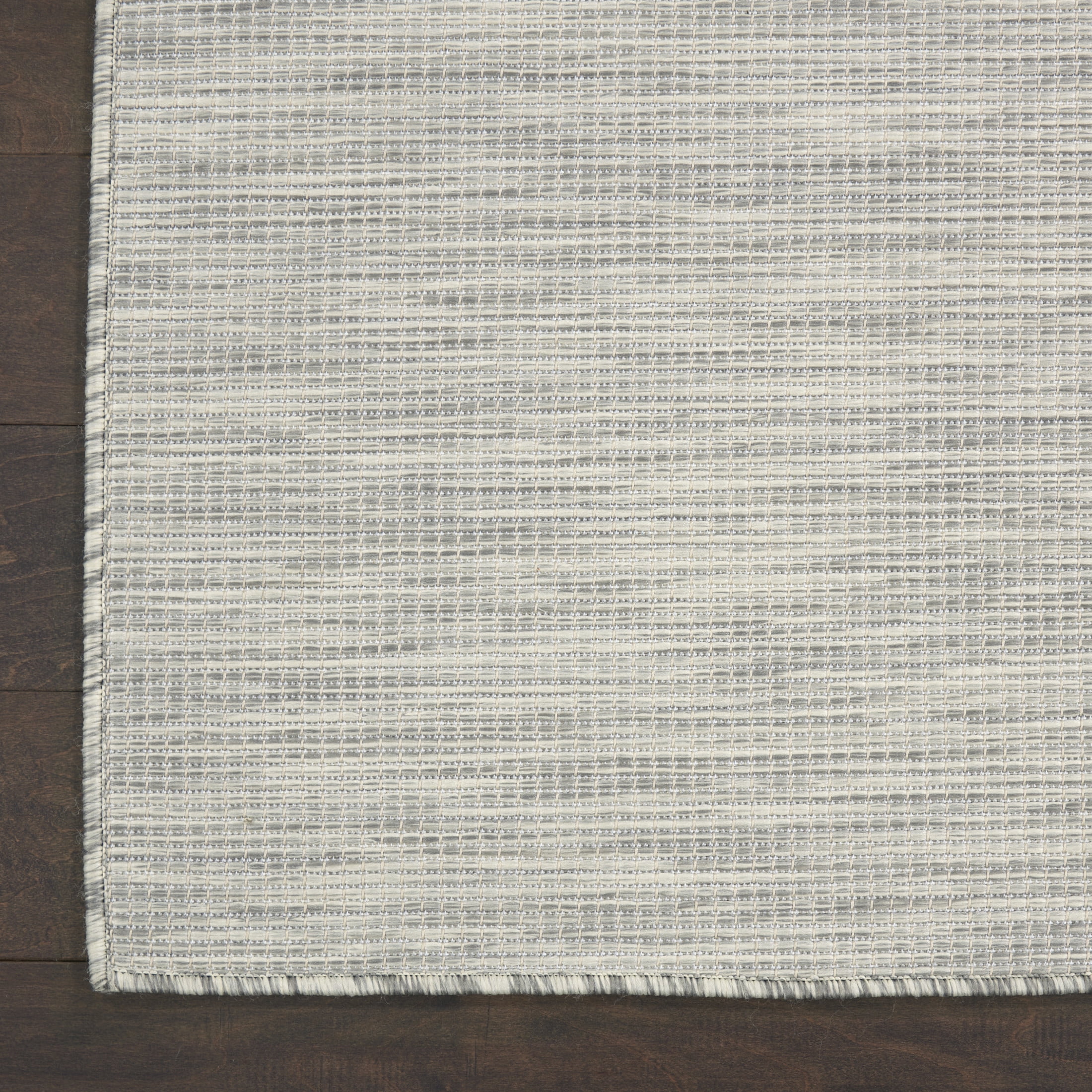 Nourison Positano Indoor/Outdoor Light Grey 2'2" x 12' Area Rug, (2x12)