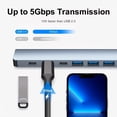 thumbnail image 4 of MesaSe 8-in-1 USB C Hub with Multiport Adapter - 7-in-1 USB Hub  4-in-1 USB C Adapter  Splitter Card Reader  USB C Port  USB 3.0/2.0  RJ45 PD 87W  SD/TF Card Reader  Docking Station for M, 4 of 7