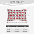 thumbnail image 4 of Sikiie Sweet Red Fruit Print Plush Pillow Cover, Wrinkle-proof and Stain-resistant Pillow Protector without Pillow Core, Home Decoration-14"x20", 4 of 6