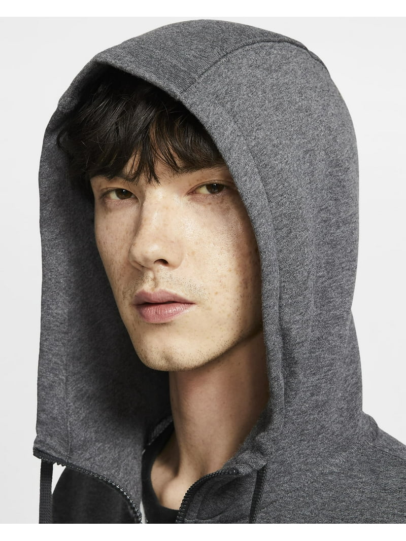 Nike Men's CHARCOAL HEATHER Sportswear Club Fleece Full-Zip Hoodie