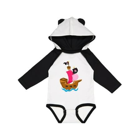 

Inktastic Pirate ship Gift Baby Girl Long Sleeve Bodysuit