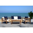 thumbnail image 4 of Safavieh Alda Natural, White, Navy Solid Print Outdoor Rugs, 4 of 9