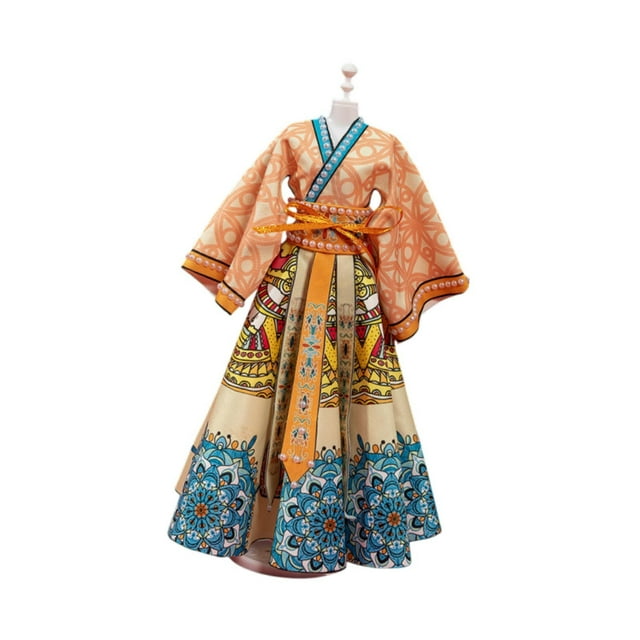 Vestimenta de ropa de muñeca antigua tradicional china vestida de vestir elegante ropa de muñeca de vestir para el arte chino para arte de bricolaje Estilo