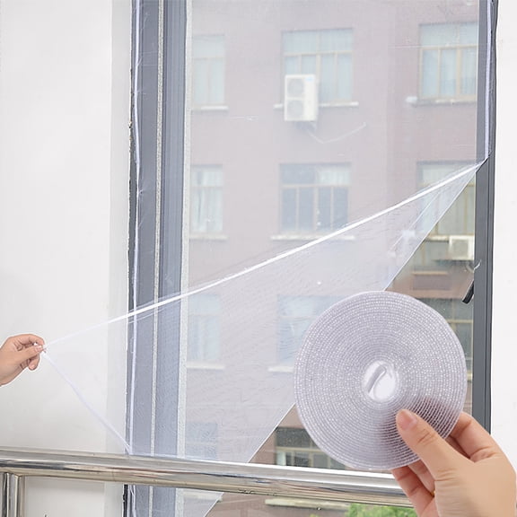 Mosquito Net Window Screen Insect Screen Mesh 1.3 x 1.5 Inch Adjustable Window Mesh Screen Anti Mosquito Net Door Window Protection for Home Use