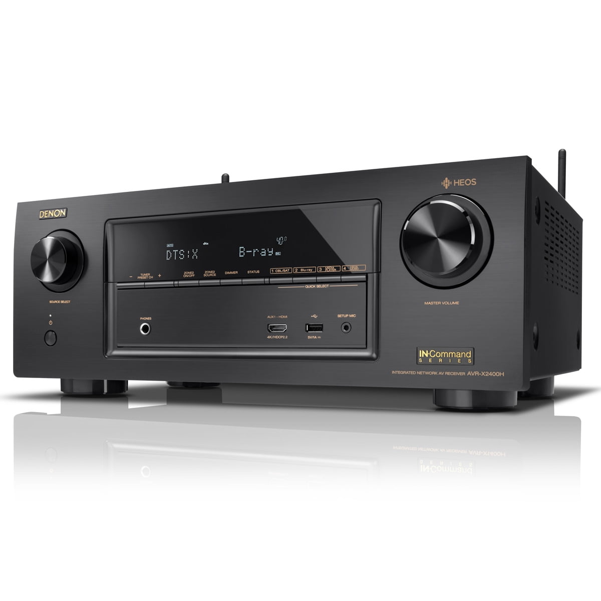 Denon AVR-X2400H 7.2 Channel Full 4K Ultra HD Network AV Receiver
